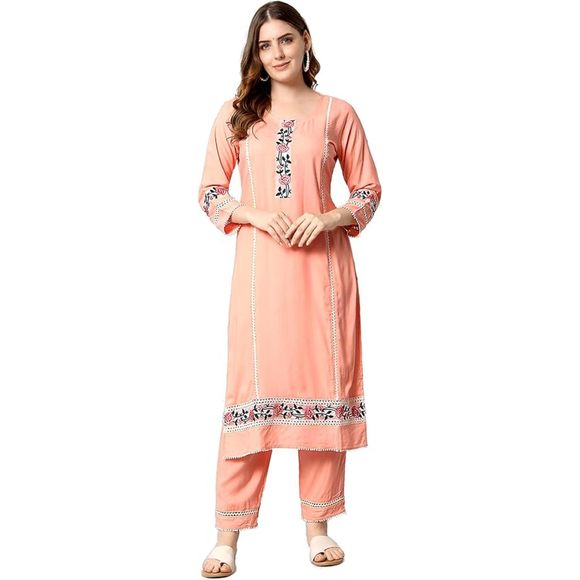 Cotton Kurti Pant Set NEW - Picture 1 of 4